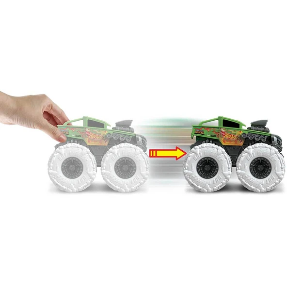 Hot Wheels Monster Trucks Çek Bırak Arabalar GVK37 - Resim 5