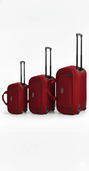 N K Kumaş Hostes & Pilot 3 LÜ Valiz Seti ürün görseli