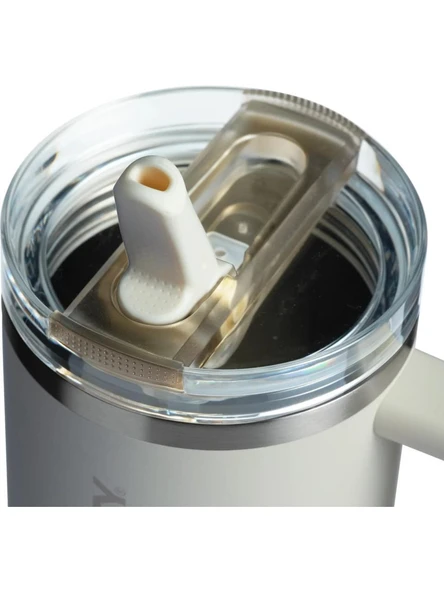 Stanley The Quencher ProTour 1.2 lt Pipetli Termos Bardak Krem - Resim 3