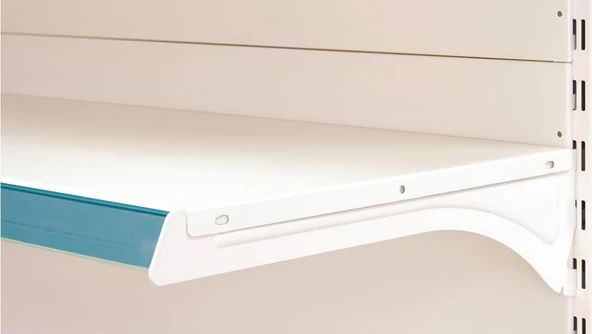 1 Adet Market Raf Takımı - Market, Hırdavat, Bakkal rafı  Beyaz 30x95 cm - Resim 4