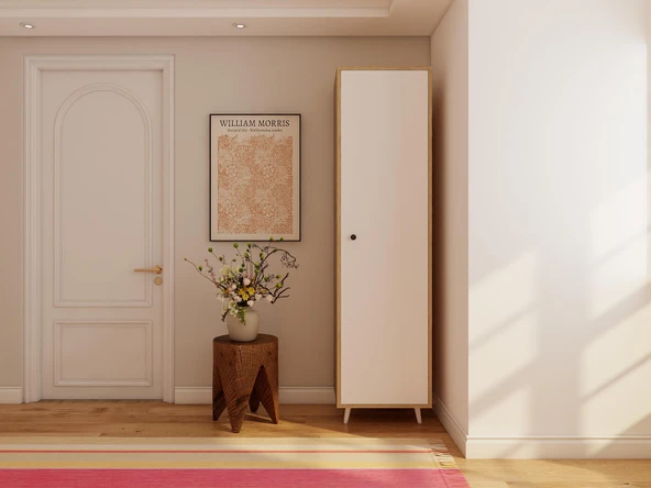 Harput Çok Amaçlı Tek Kapaklı Banyo Dolabı Lefkas ürün görseli 1