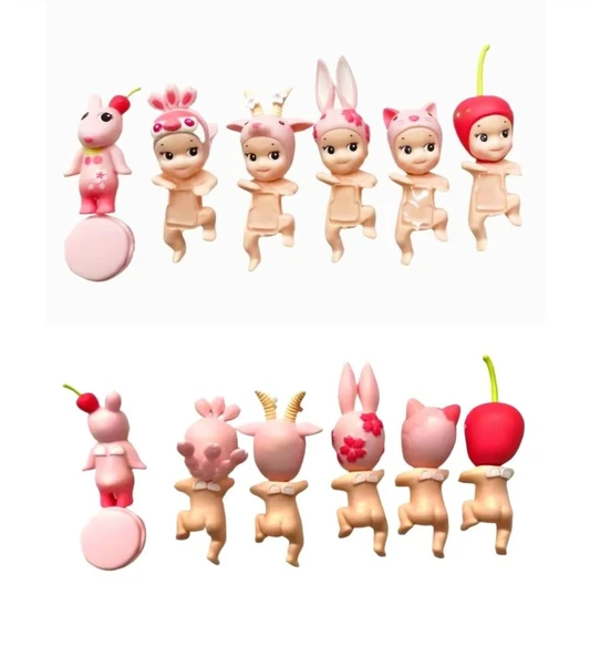 Sonny Angel Cherry Blossom Series - Night Version Mini Figür Koleksiyonluk Oyuncak (Blind Box) - Resim 2