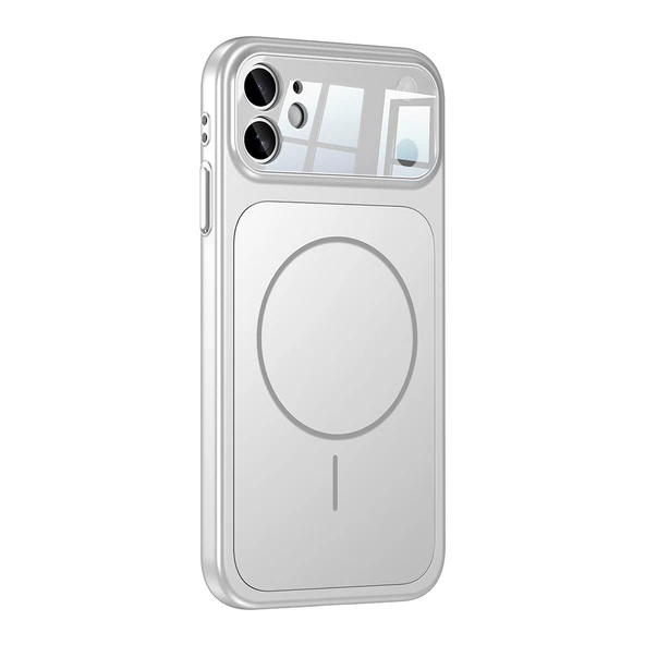 iPhone 11 Uyumlu İphone 17 Görünümlü Kılıf Kablosuz Şarj Özellikli Kamera Korumalı Formen Kapak - Resim 11