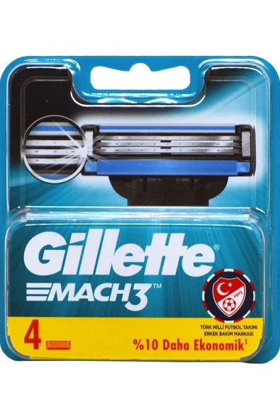 Gillette Mach3 Yedek Tıraş Bıçağı 4lü ürün görseli