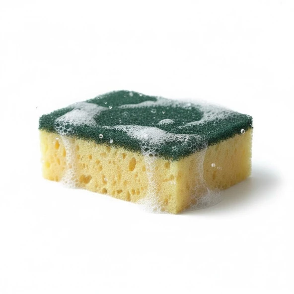 Technow Çift Taraflı  Çizmez  İtalyan Keçeli Kaliteli Buble Mercan Bulaşık Sünger 5 Adet - Resim 3