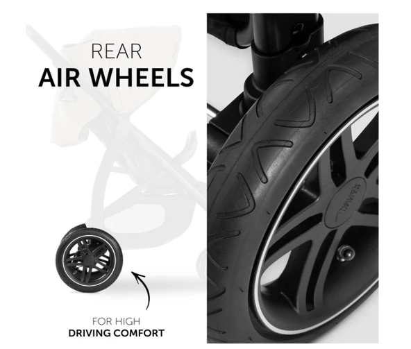 Hauck Rapid 4D Air Bebek Arabası Olive - Resim 3