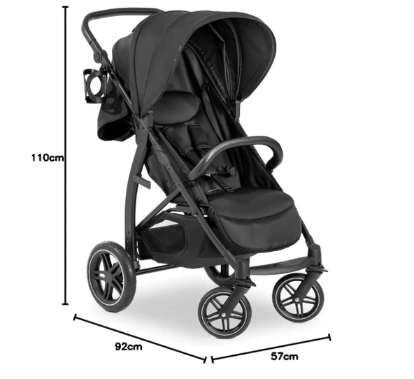 Hauck Rapid 4D Bebek Arabası Siyah - Resim 4
