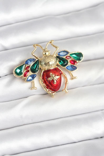 Süslü Arı Model Broş ürün görseli 1