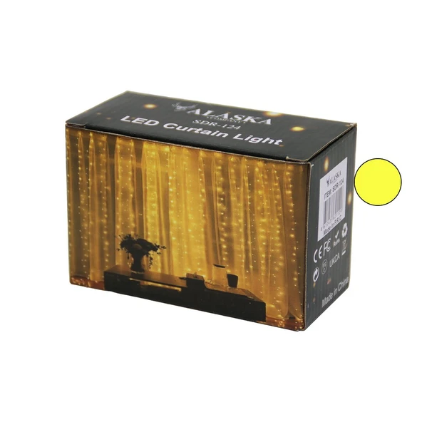 GÜN IŞIĞI 3X3MT USB - KUMANDALI TEL PERDE LED - DEKOR LAMBA (2818) ürün görseli 1