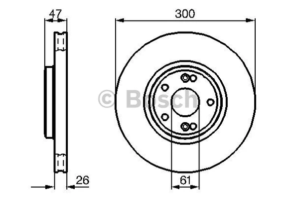 Renault Fren Diski Ön - 300mm(5 Bijon) - Bch 0986478743 - Resim 1