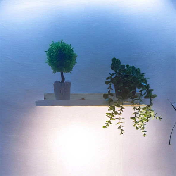 L ahşap ışıklı raf ürün görseli