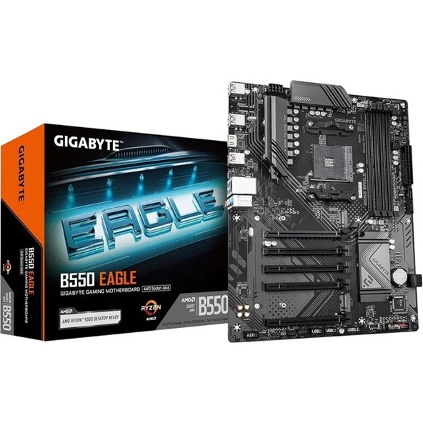 GIGABYTE EAGLE B550 DDR4 HDMI-TYPEC PCIE 4.0 AM4 ATX 5-PCI SLOT ürün görseli