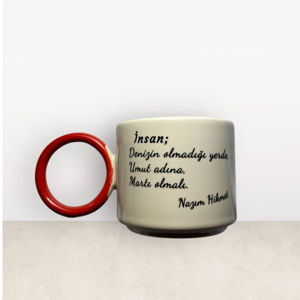 Nazım Hikmet Şiirli Kupa - Resim 2