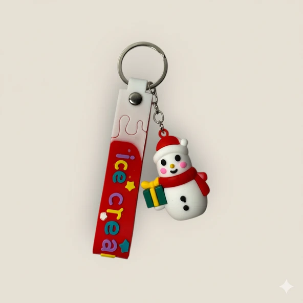 Mutlu Hediye Kardan Adam Anahtarlık ürün görseli 1