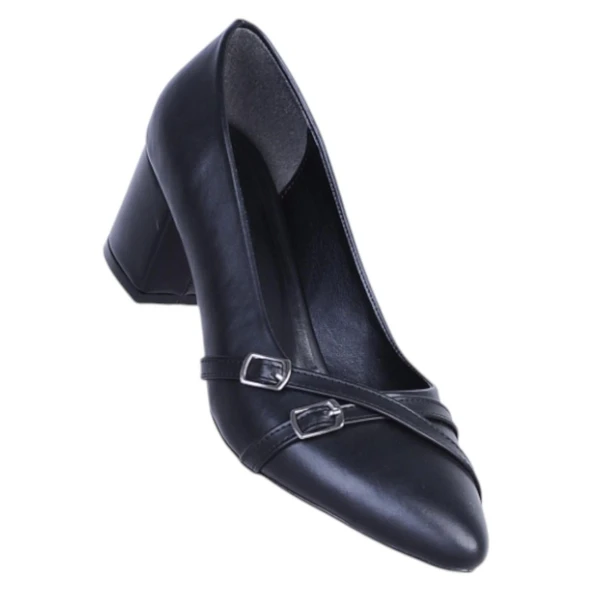 Ayakcenter Pıno5 Siyah Kadın 7Cm Topuklu Ayakkabı ürün görseli