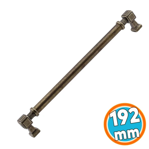 Mobilya Mutfak Çekmece Dolap Kulpu Kulbu Kulpları Antik Sarı Eskitme Metal 192 mm 19.2 cm ürün görseli