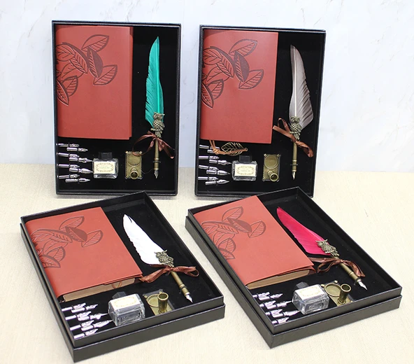 Deri Defterli Divit Hokka Seti Model 1 ürün görseli 1