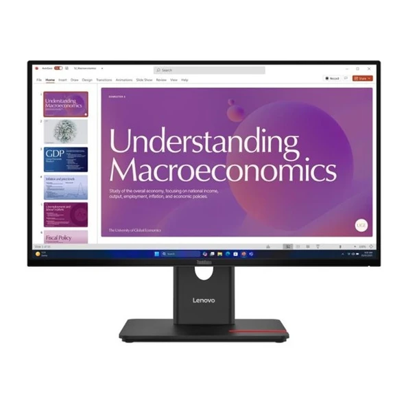 LENOVO 23.8" IPS THINKVISION T24D-40 64B9GAT1TK 4MS 120HZ HDMI-DP KURUMSAL MONİTÖR 1920X1080 ürün görseli