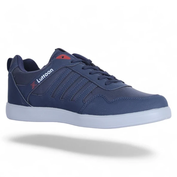 Lutton Prt-4189 Cilt Laci-Krmz Erkek Sneaker Ayakkabı - Resim 2