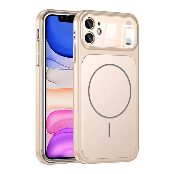 iPhone 11 Uyumlu İphone 17 Görünümlü Kılıf Kablosuz Şarj Özellikli Kamera Korumalı Formen Kapak - Resim 5