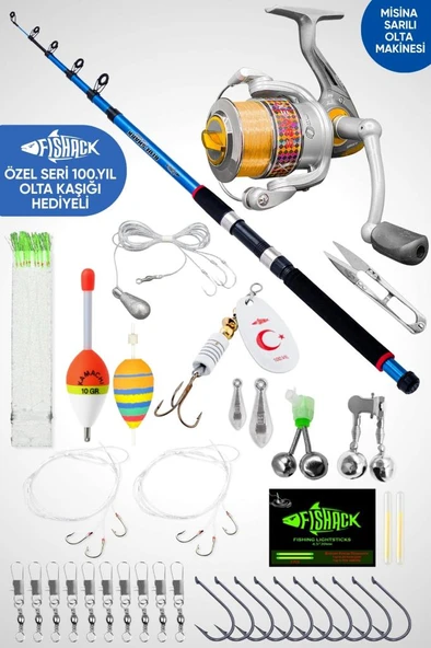 35 Parça Tam Takım Olta Seti - 300cm Kamış 30-60GR / 40'lık Makine - Tüm Deniz ve Göller İçin ürün görseli 1