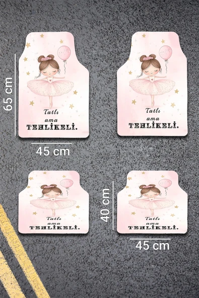 SonicTouch Universal Oto Araba Paspası Takımı Dijital Baskılı Her Araca Uyumlu Yıkanabilir 22OPD251104 - Resim 3