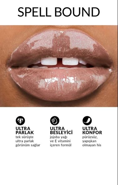 Avon Ultra Color Lip Gloss Besleyici Dudak Parlatıcısı Spell Bound - Resim 3