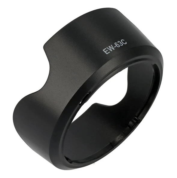 Ayex EW-63C Parasoley Canon EF-S 18-55mm IS STM / f/4-5.6 IS STM ile Uyumlu, Işık Yansımalarını Engelleyen Ters Takılabilir Tasarım - Resim 6