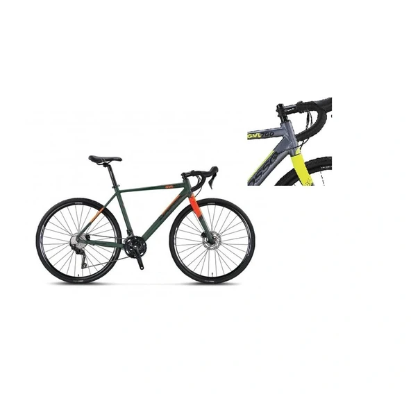 MOSSO GVL700-GRX400 ERKEK YARIŞ BİSİKLETİ 550H HD 28 JANT 20 VİTES ANTRASIT LIME ürün görseli