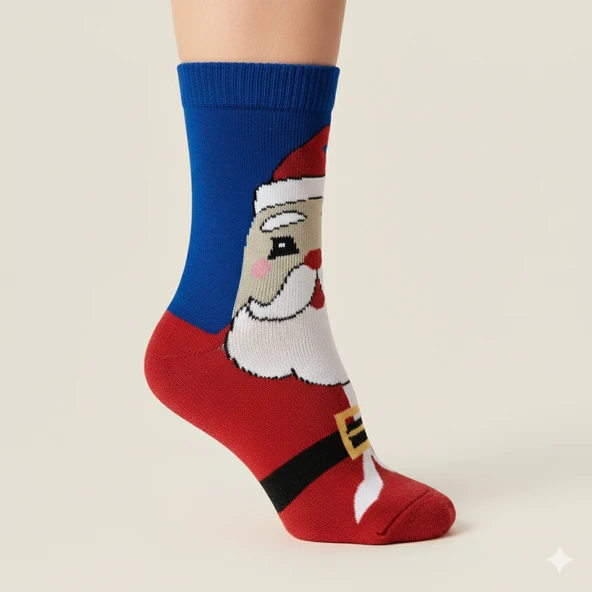 Kış Gecesi Noel Baba Çorabı - Resim 2