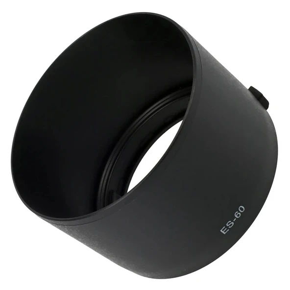 Ayex ES-60 Parasoley, Canon EF-M 32mm f/1.4 STM ile Uyumlu, Işık Yansımalarını Engelleyen Ters Takılabilir Tasarım - Resim 3