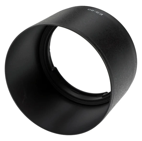 Ayex ES-60 Parasoley, Canon EF-M 32mm f/1.4 STM ile Uyumlu, Işık Yansımalarını Engelleyen Ters Takılabilir Tasarım - Resim 2