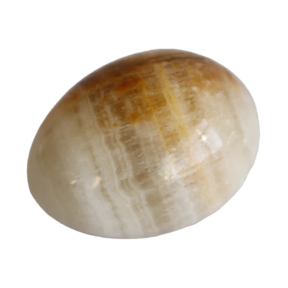 Bal Oniks Doğal Taş Yumurta - El Yapımı Dekoratif  Taşı - Resim 2