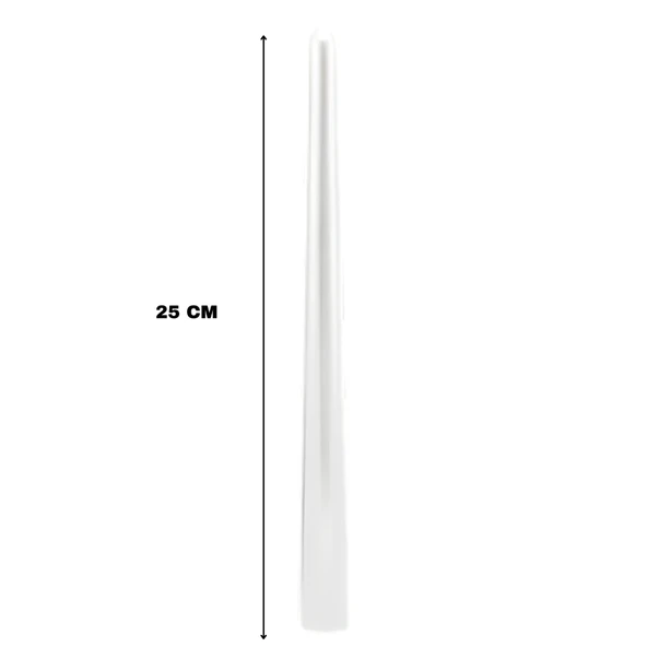 Sedef Renkli Şamdan Mum 10 Lu Paket 25 cm - Resim 2