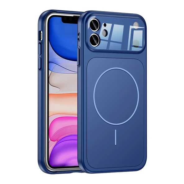 iPhone 11 Uyumlu İphone 17 Görünümlü Kılıf Kablosuz Şarj Özellikli Kamera Korumalı Formen Kapak - Resim 3