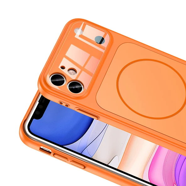 iPhone 11 Uyumlu İphone 17 Görünümlü Kılıf Kablosuz Şarj Özellikli Kamera Korumalı Formen Kapak - Resim 10