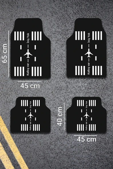 SonicTouch Universal Oto Araba Paspası Takımı Dijital Baskılı Her Araca Uyumlu Yıkanabilir 22OPD251102 - Resim 3