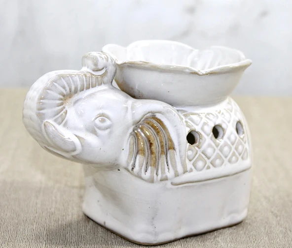 Beyaz Seramik Filli Buhurdanlık ürün görseli 1