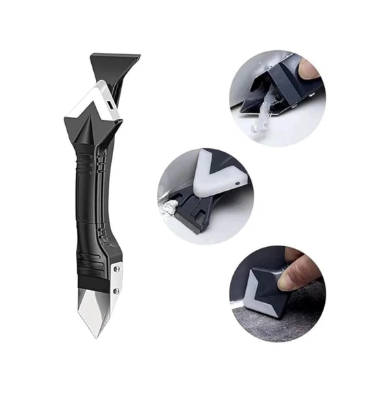 Derz Kazıyıcı Kazıma Aparatı Silikon Sökücü Mastik Pürüzsüz Kazıyıcı Kalafat Sonlandırıcı - Resim 2