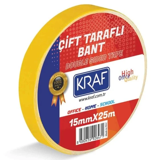 Kraf Çift Taraflı Bant 15Mmx25M - 3 adet ürün görseli 1