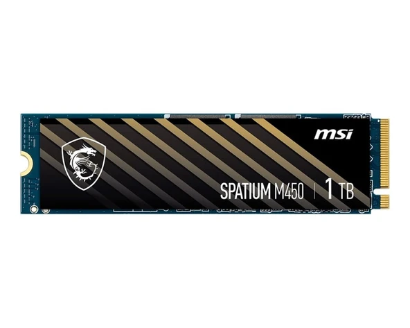 1TB MSI SPATIUM M450 PCIE 4.0 NVME M.2 V1 3400/2400MB/s - Resim 2
