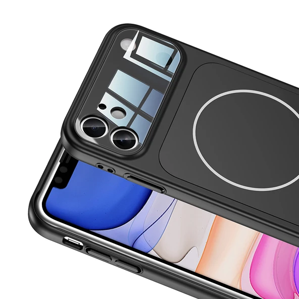 iPhone 11 Uyumlu İphone 17 Görünümlü Kılıf Kablosuz Şarj Özellikli Kamera Korumalı Formen Kapak - Resim 9