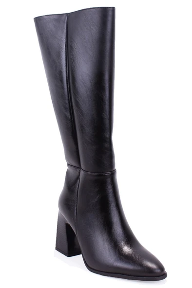 Dagoster DZA07-11701500 Siyah Günlük Fermuarlı Kasik Topuklu Kadın Çizme ürün görseli