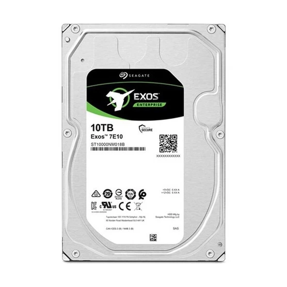 SEAGATE 10TB EXOS ST10000NM017B 7200 RPM 256MB SATA-3 NAS ve Güvenlik Diski Distribütör Garantili ürün görseli 1