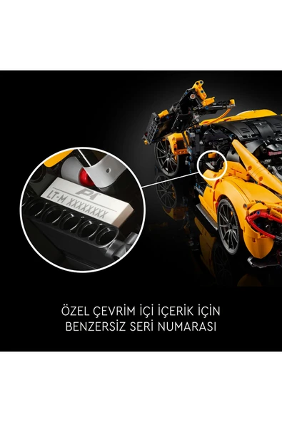 LEGO ® Technic McLaren P1™ Yetişkinler için Hiper Araba Seti 42172 - (3893 Parça) - Resim 9
