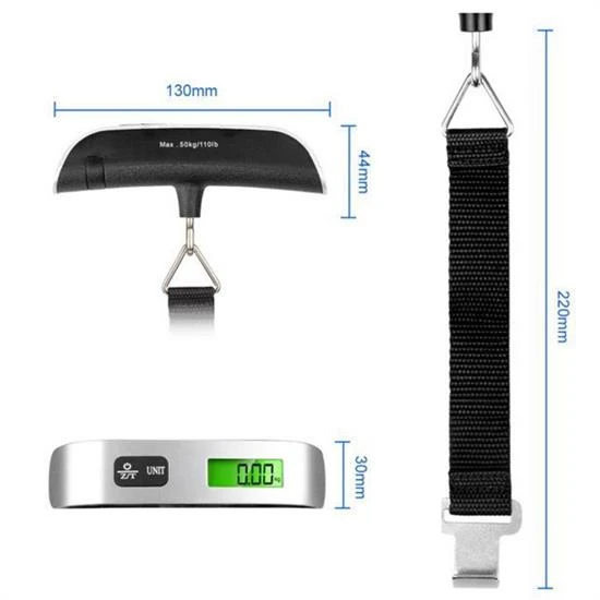 Dijital Ekranlı Valiz Kilo Ölçücü Hassas Valiz Tartısı (2818) - Resim 3