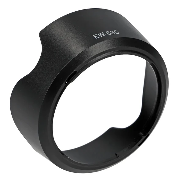 Ayex EW-63C Parasoley Canon EF-S 18-55mm IS STM / f/4-5.6 IS STM ile Uyumlu, Işık Yansımalarını Engelleyen Ters Takılabilir Tasarım - Resim 5