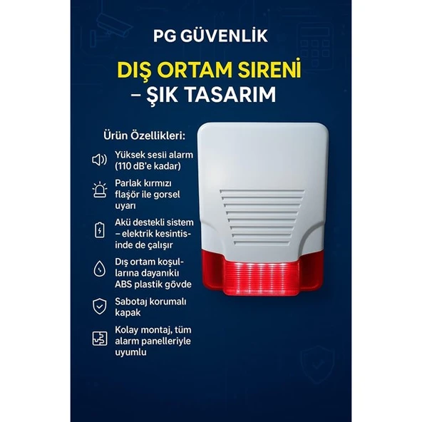 PG PG-SİREN Harici Sahte Siren Flaşörlü ürün görseli 1