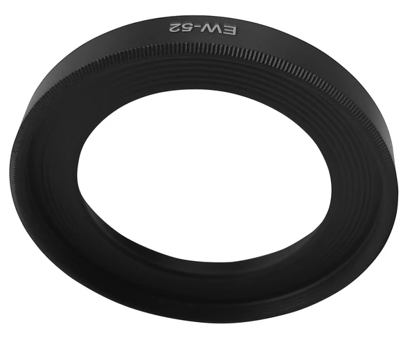 Ayex EW-52 Metal Parasoley, Canon RF 35mm F1.8 MACRO IS STM ile Uyumlu, Vidalı Alüminyum Lens Hood - Resim 3