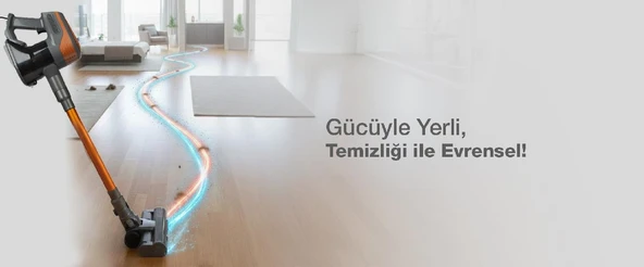 Fantom P6000 Pluto Cyclone Dikey Elektrikli Süpürge Siyah - Resim 8